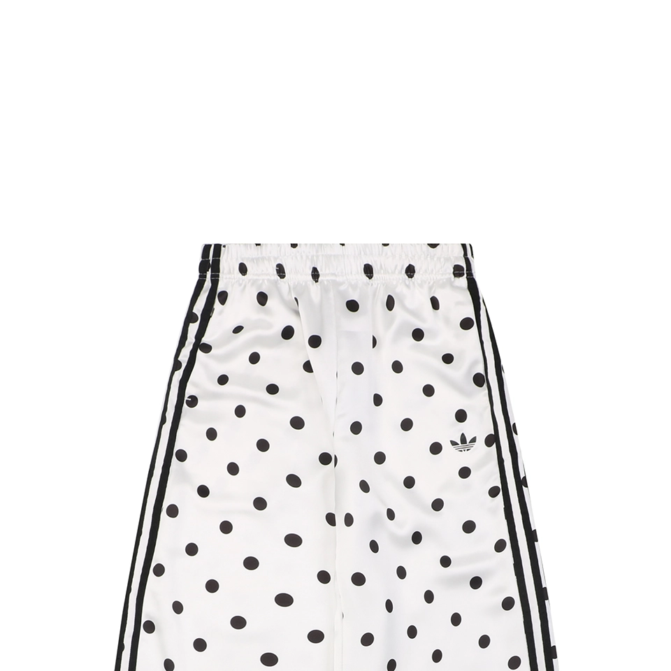Adidas Trefoil Polka Dot Wide-Leg Track Pants White
