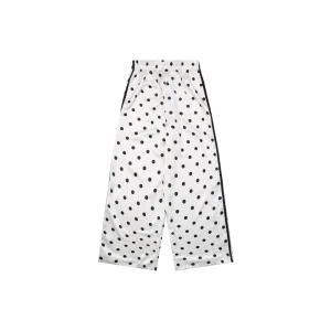 Adidas Trefoil Polka Dot Wide-Leg Track Pants White Back view