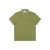Ami Black Heart Embroidered Polo T-Shirt (Green/Navy)