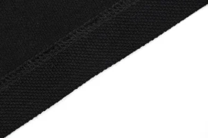 Ami Heart Logo Contrast Collar Polo T-Shirt Black