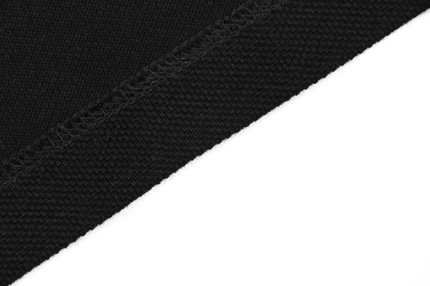 Ami Heart Logo Contrast Collar Polo T-Shirt Black