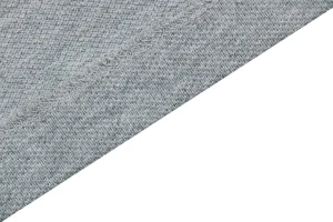 Ami Heart Logo Contrast Collar Polo T-Shirt Grey