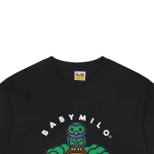 BAPE Owl & Baby Milo Graphic T-Shirt Black