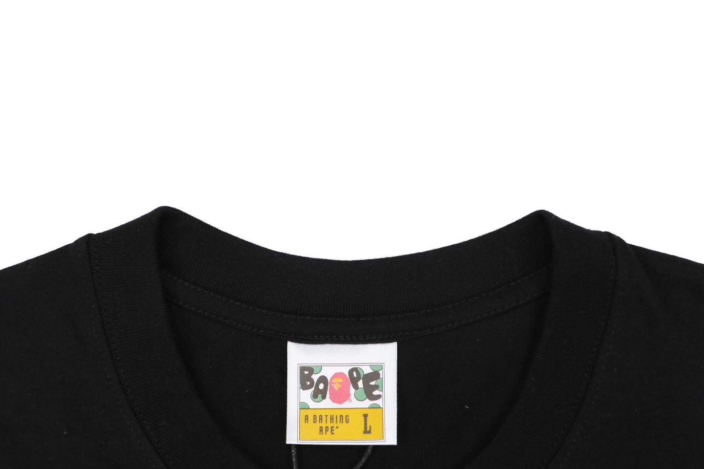 BAPE Owl & Baby Milo Graphic T-Shirt Black Collar