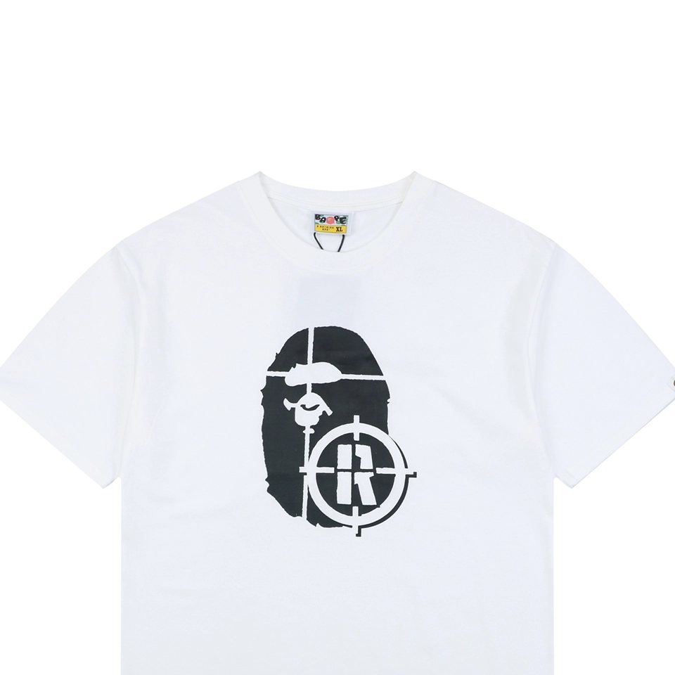BAPE Target Ape Head Graphic T-Shirt White