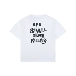 BAPE Target Ape Head Graphic T-Shirt White Back view