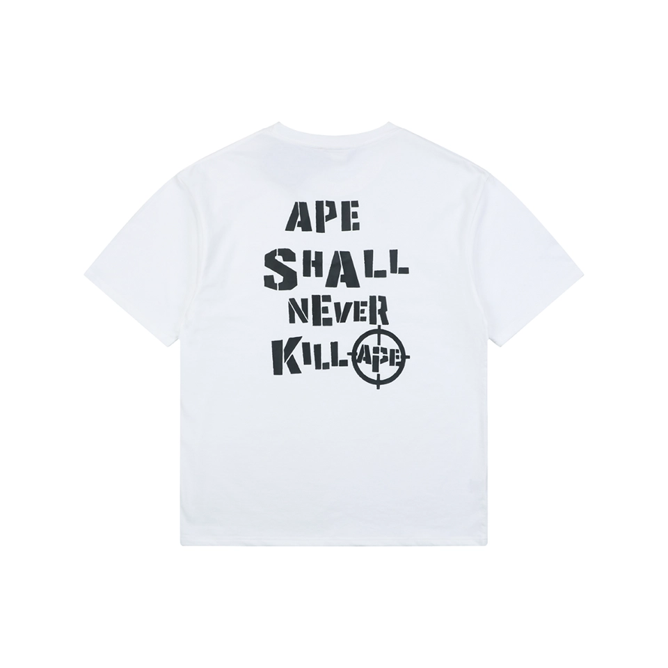 BAPE Target Ape Head Graphic T-Shirt White Back view