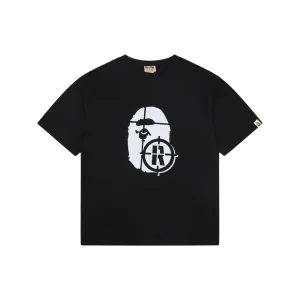 BAPE Target Ape Head Graphic T-Shirt Black Front view