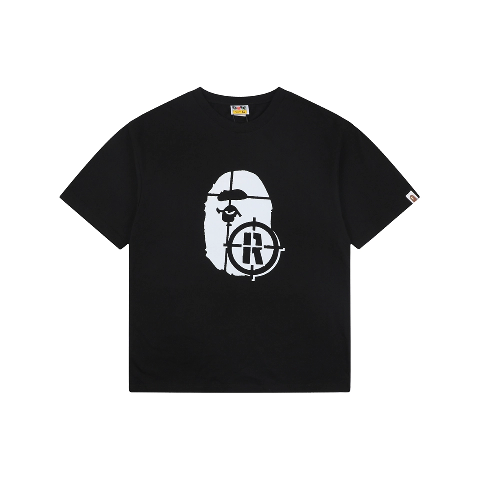 BAPE Target Ape Head Graphic T-Shirt Black Front view