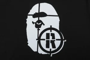 BAPE Target Ape Head Graphic T-Shirt Black Front Print