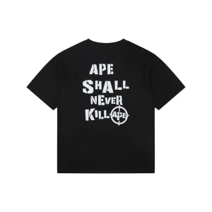 BAPE Target Ape Head Graphic T-Shirt Black Back view