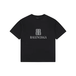 Balenciaga BB Logo Graphic T-Shirt Front view