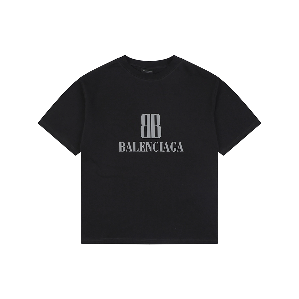 Balenciaga BB Logo Graphic T-Shirt Front view