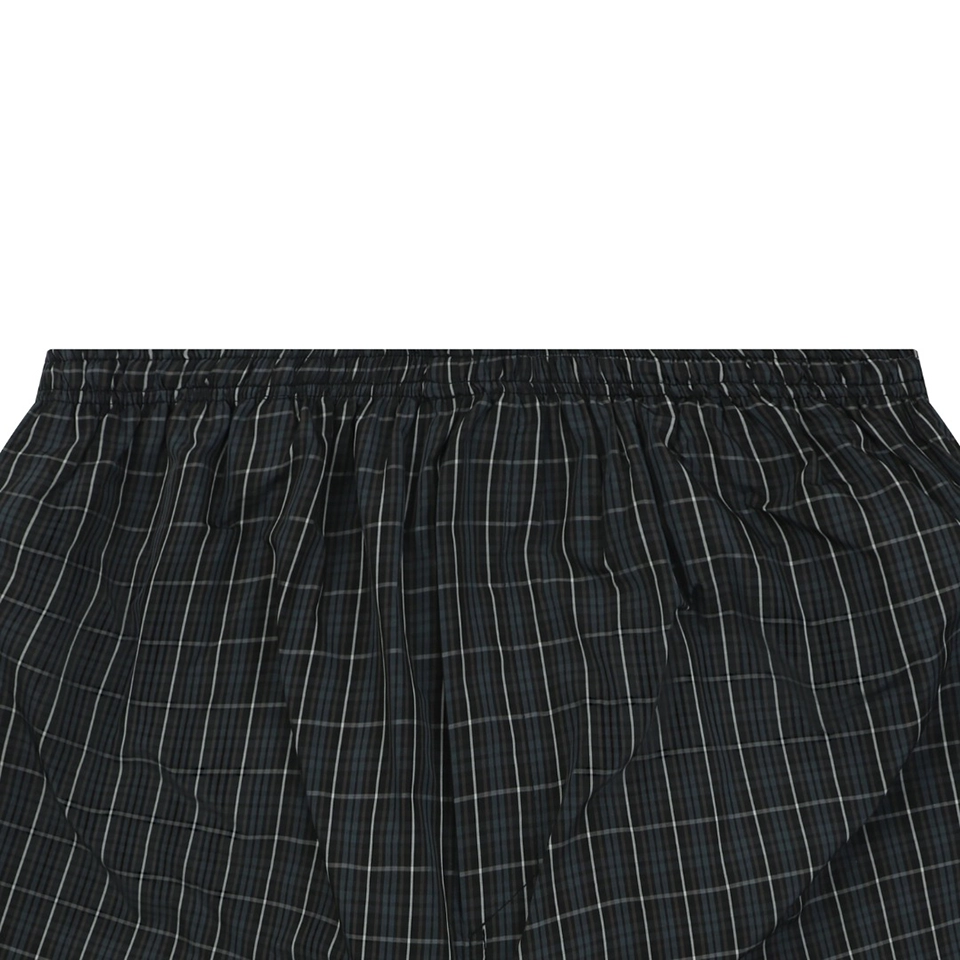 Balenciaga BB Logo Plaid Shorts