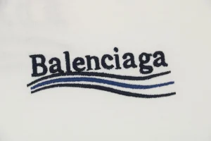 Balenciaga Coca-Cola Logo Embroidery T-Shirt Brand Print