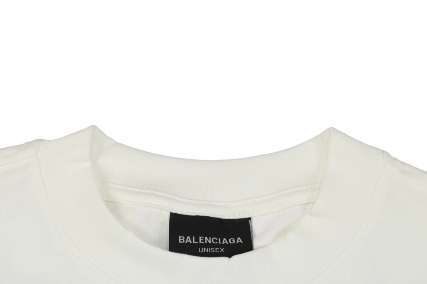 Balenciaga Coca-Cola Logo Embroidery T-Shirt Collar
