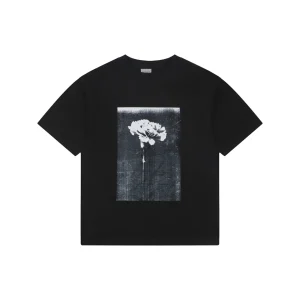 Balenciaga Faded Carnation Graphic T-Shirt Front view