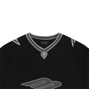 Balenciaga Football Logo Jersey T-Shirt Grey
