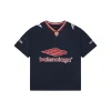 Blcg Football Logo Jersey T-Shirt (Red/Grey)