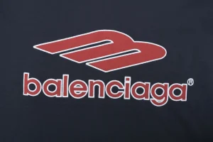 Balenciaga Football Logo Jersey T-Shirt Red Brand