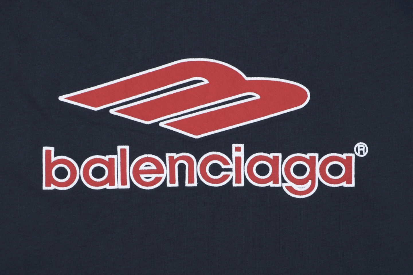 Balenciaga Football Logo Jersey T-Shirt Red Brand