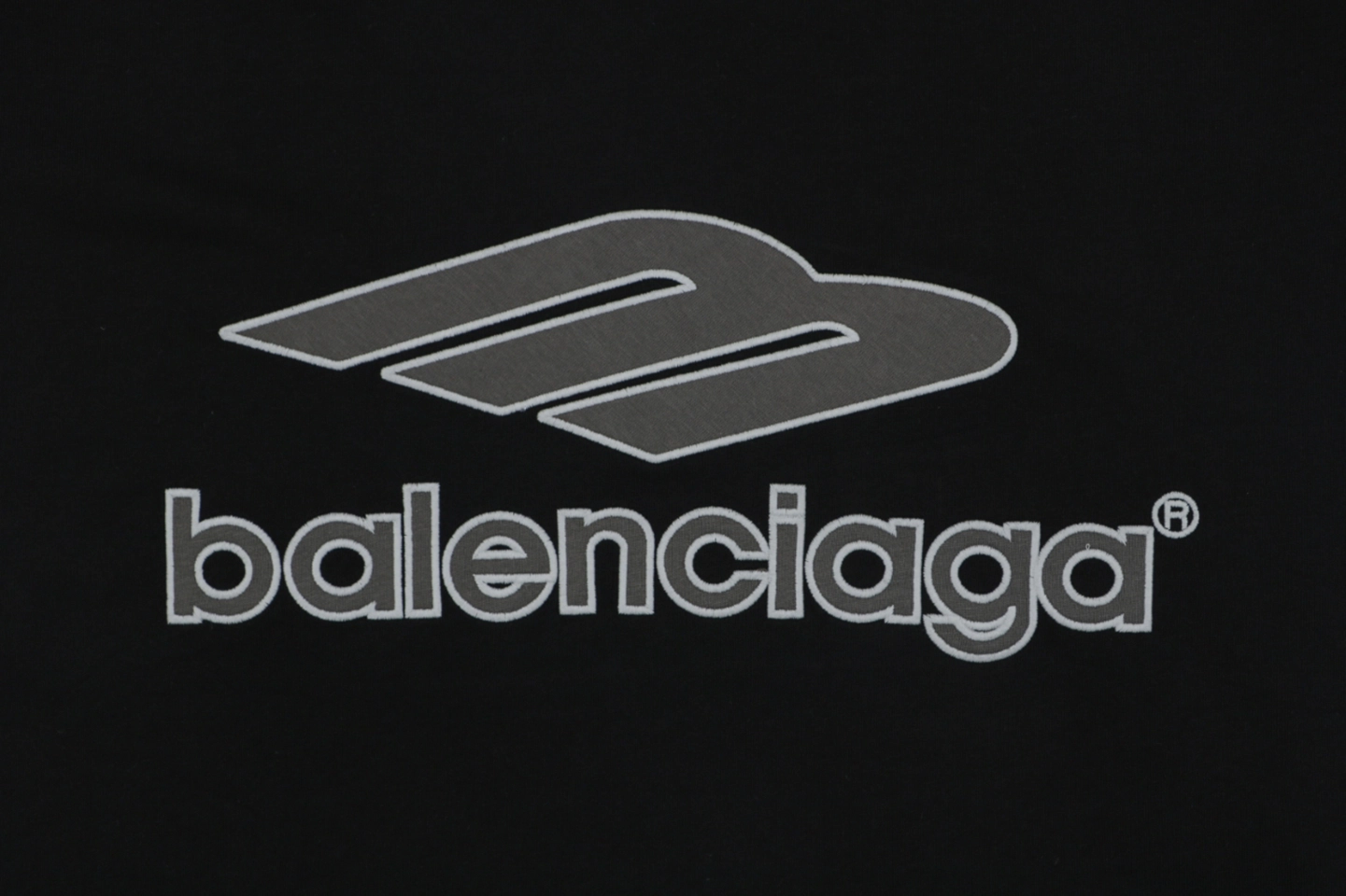 Balenciaga Football Logo Jersey T-Shirt Grey Brand