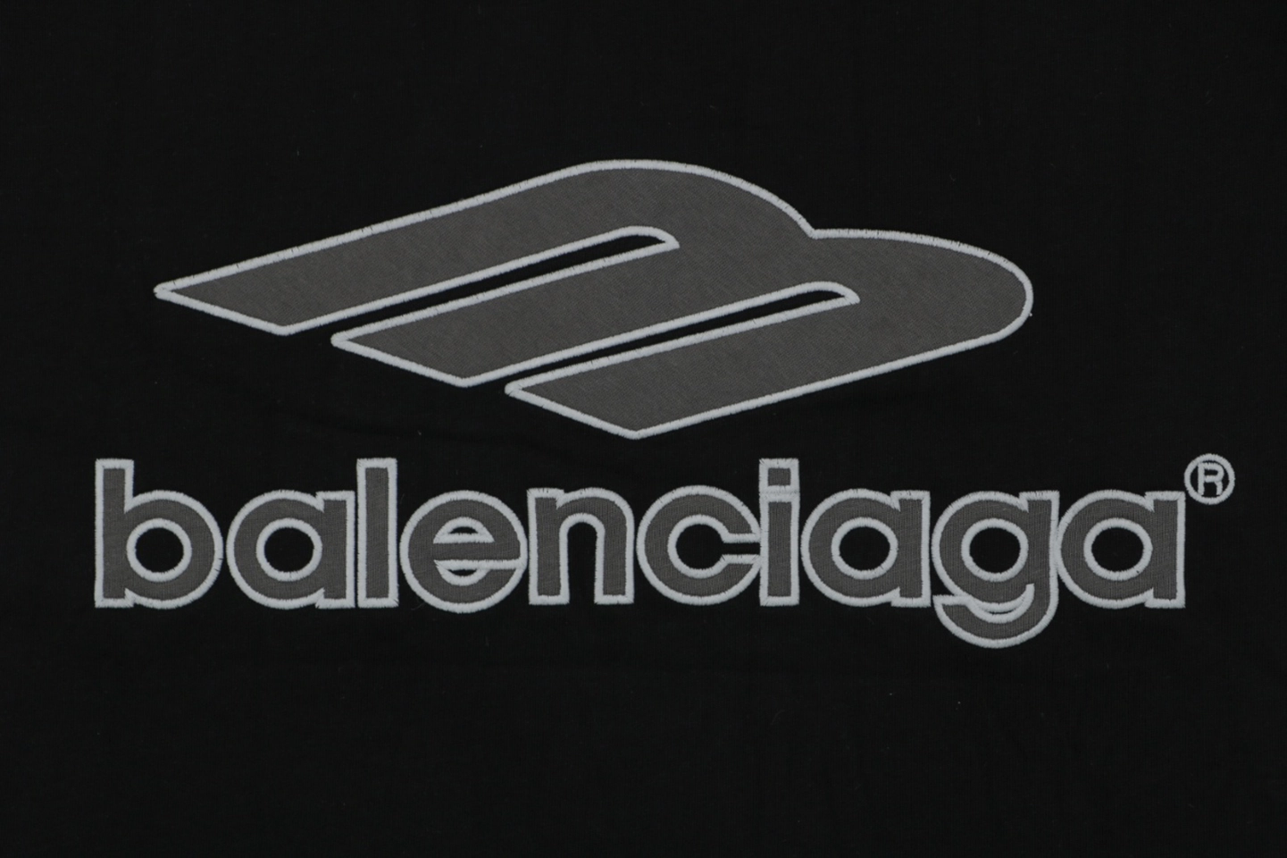 Balenciaga Football Logo Jersey T-Shirt Grey Brand