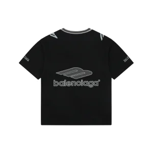 Balenciaga Football Logo Jersey T-Shirt Grey Back view