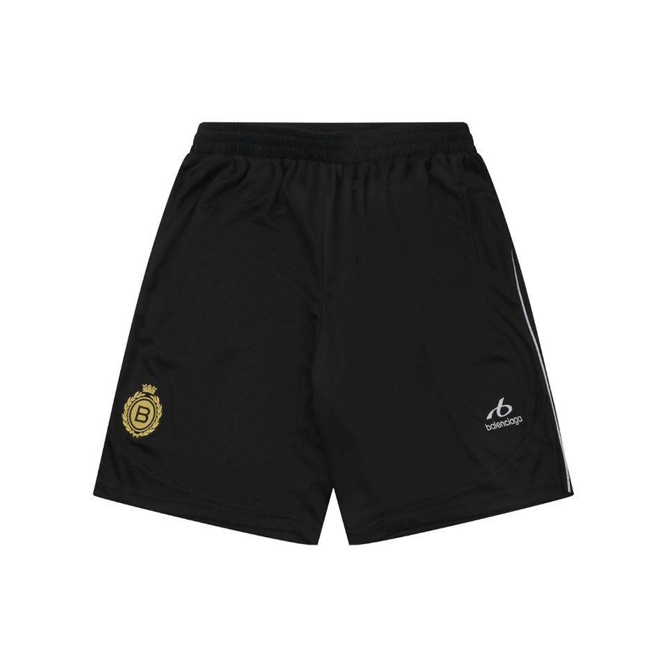 Balenciaga Laurel B Reflective Athletic Shorts Front view