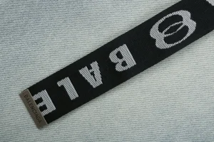 Balenciaga Logo Belt Denim Bermuda Shorts Brand