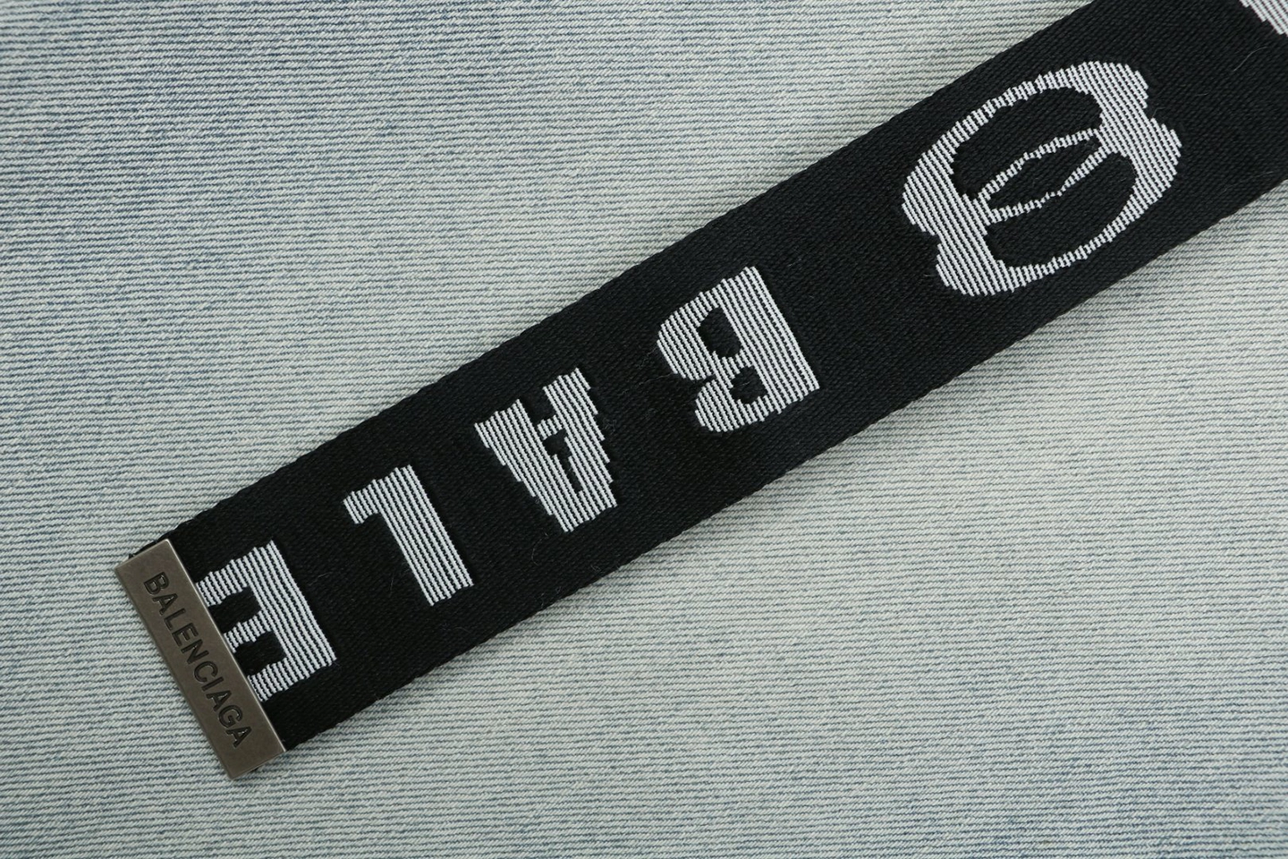 Balenciaga Logo Belt Denim Bermuda Shorts Brand