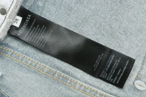 Balenciaga Logo Belt Denim Bermuda Shorts9.jpeg