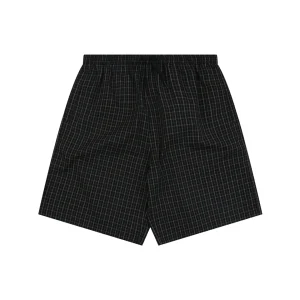 Balenciaga Mini Check Relaxed Shorts Front view