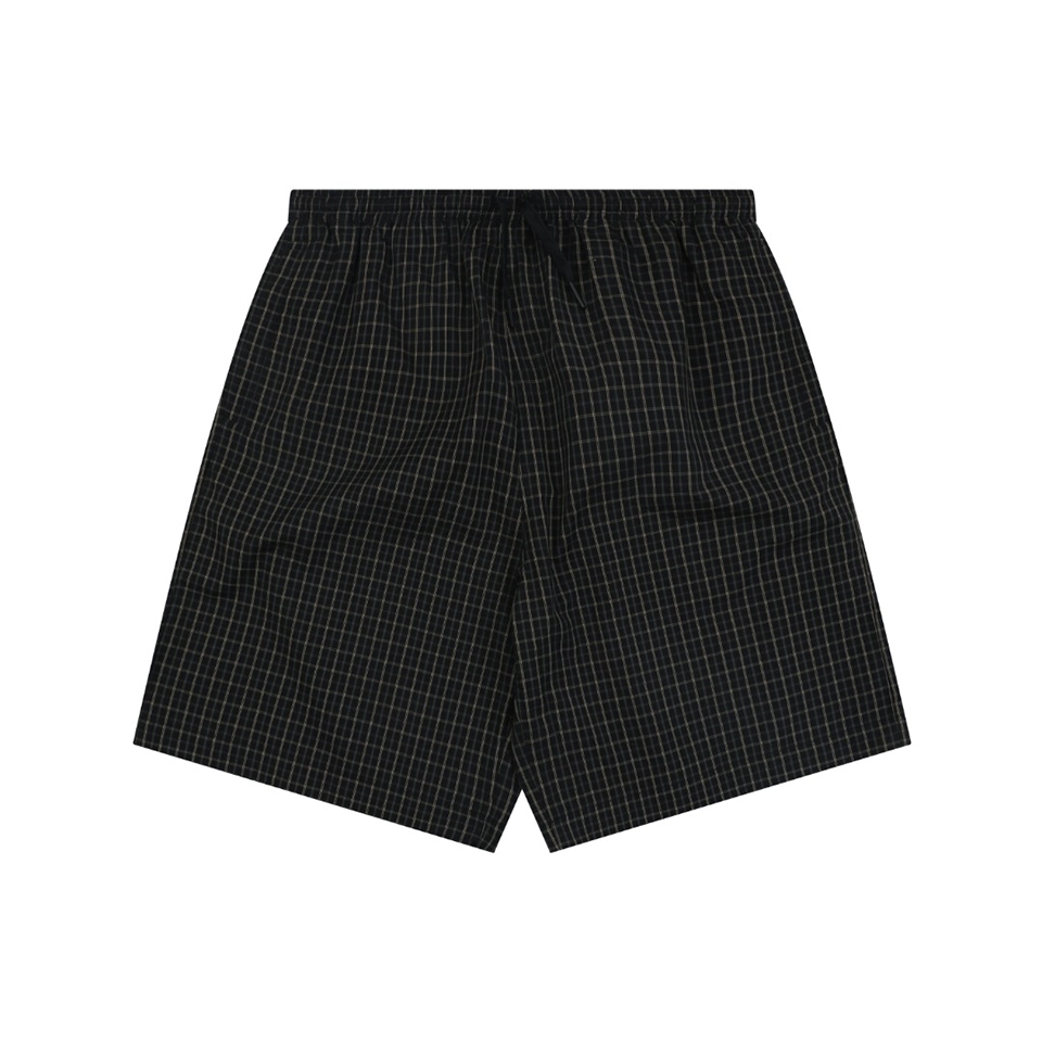 Balenciaga Mini Check Relaxed Shorts Front view