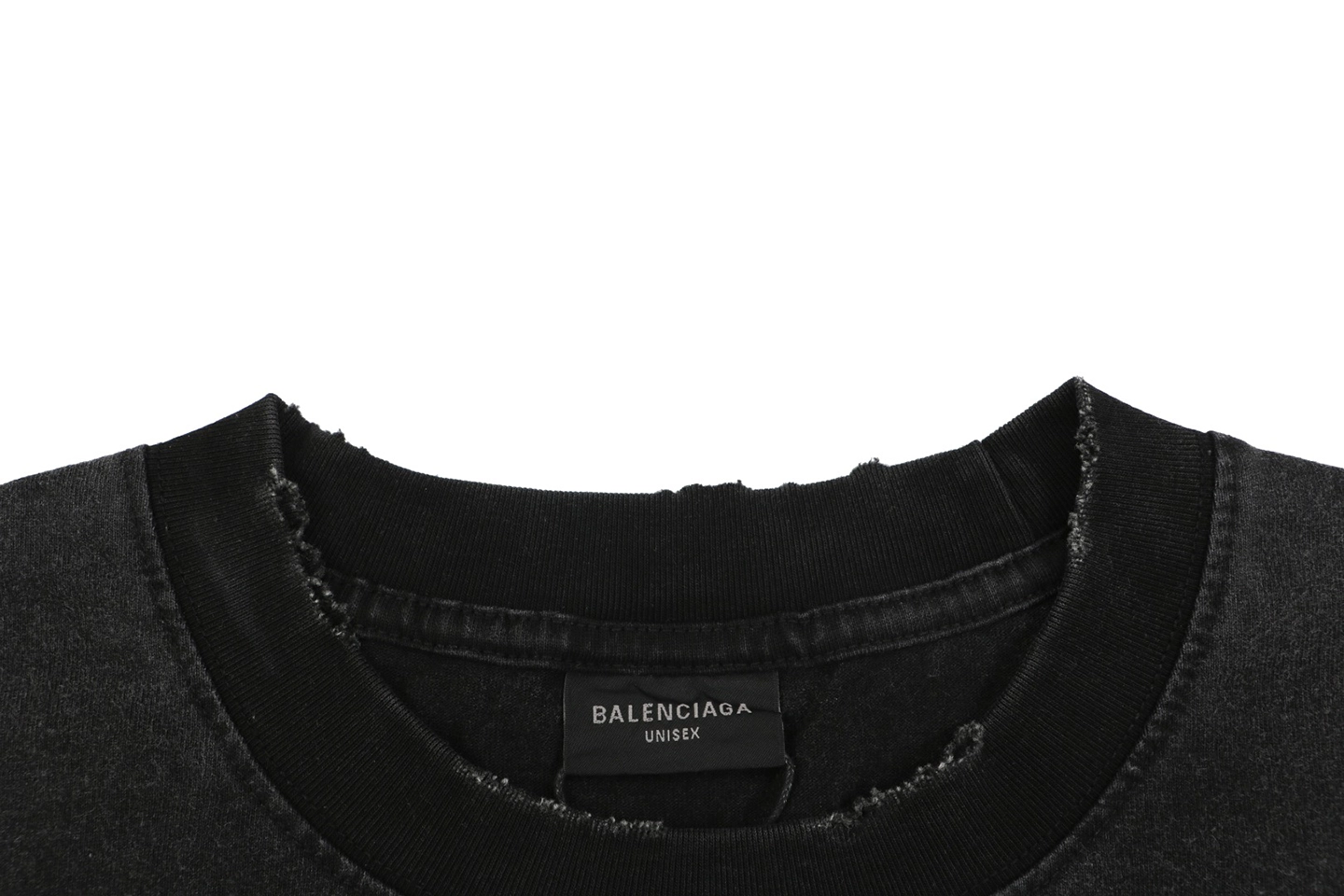 Balenciaga Mirror Logo Paris T-Shirt Black Collar
