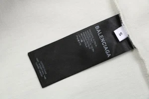 Balenciaga Mirror Logo Paris T-Shirt Grey Wash label
