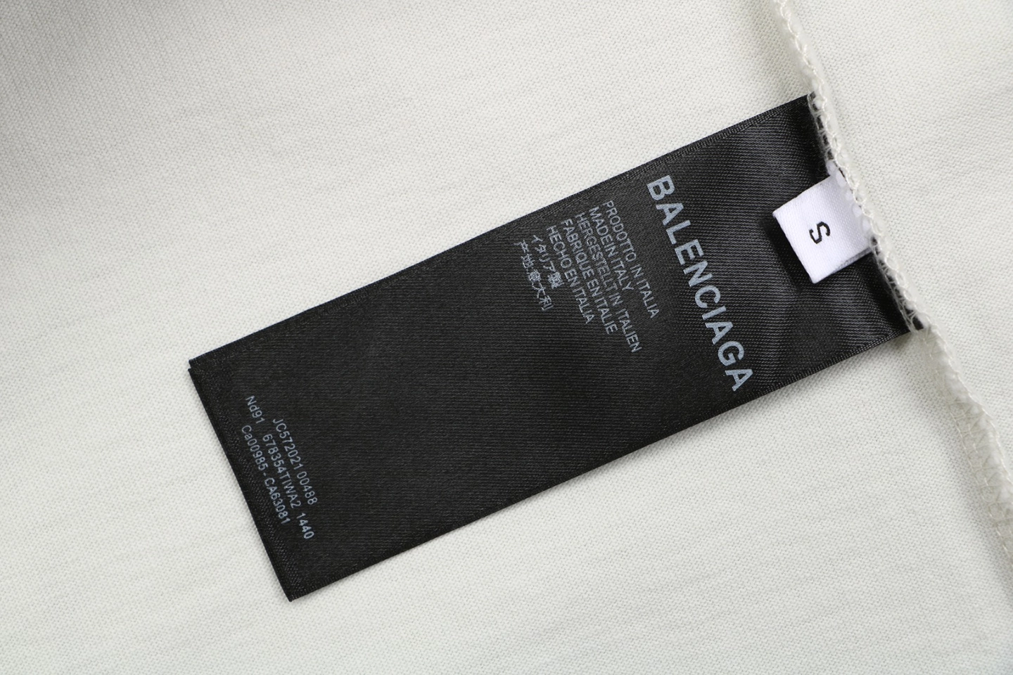 Balenciaga Mirror Logo Paris T-Shirt Grey Wash label
