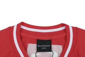 Balenciaga NBA Logo 10 Color Block T-Shirt Collar