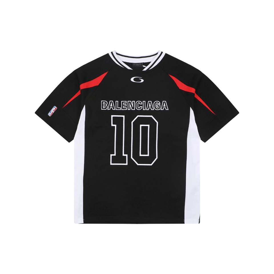 Balenciaga NBA No.10 Color Block T-Shirt Front view