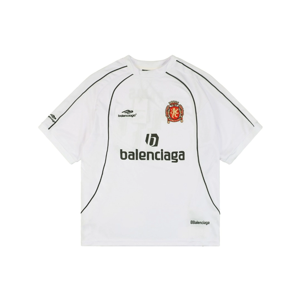 Balenciaga Paris 10 Football Jersey T-Shirt Front view