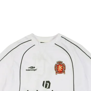 Balenciaga Paris 10 Football Jersey T-Shirt White