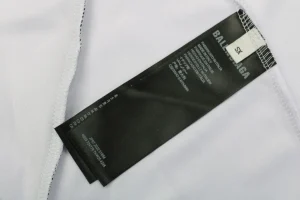 Balenciaga Paris 10 Football Jersey T-Shirt White Wash label