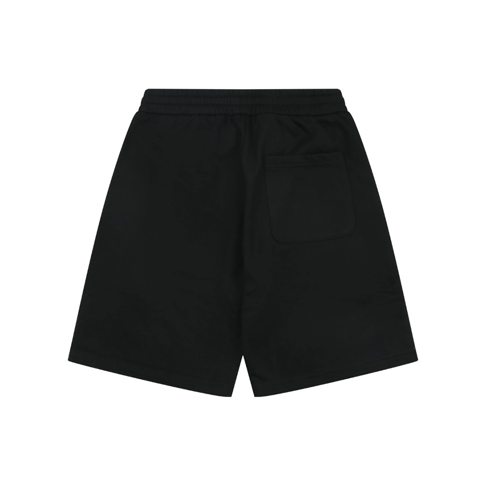 Balenciaga Paris Logo Cat Whisker Denim Shorts Back view
