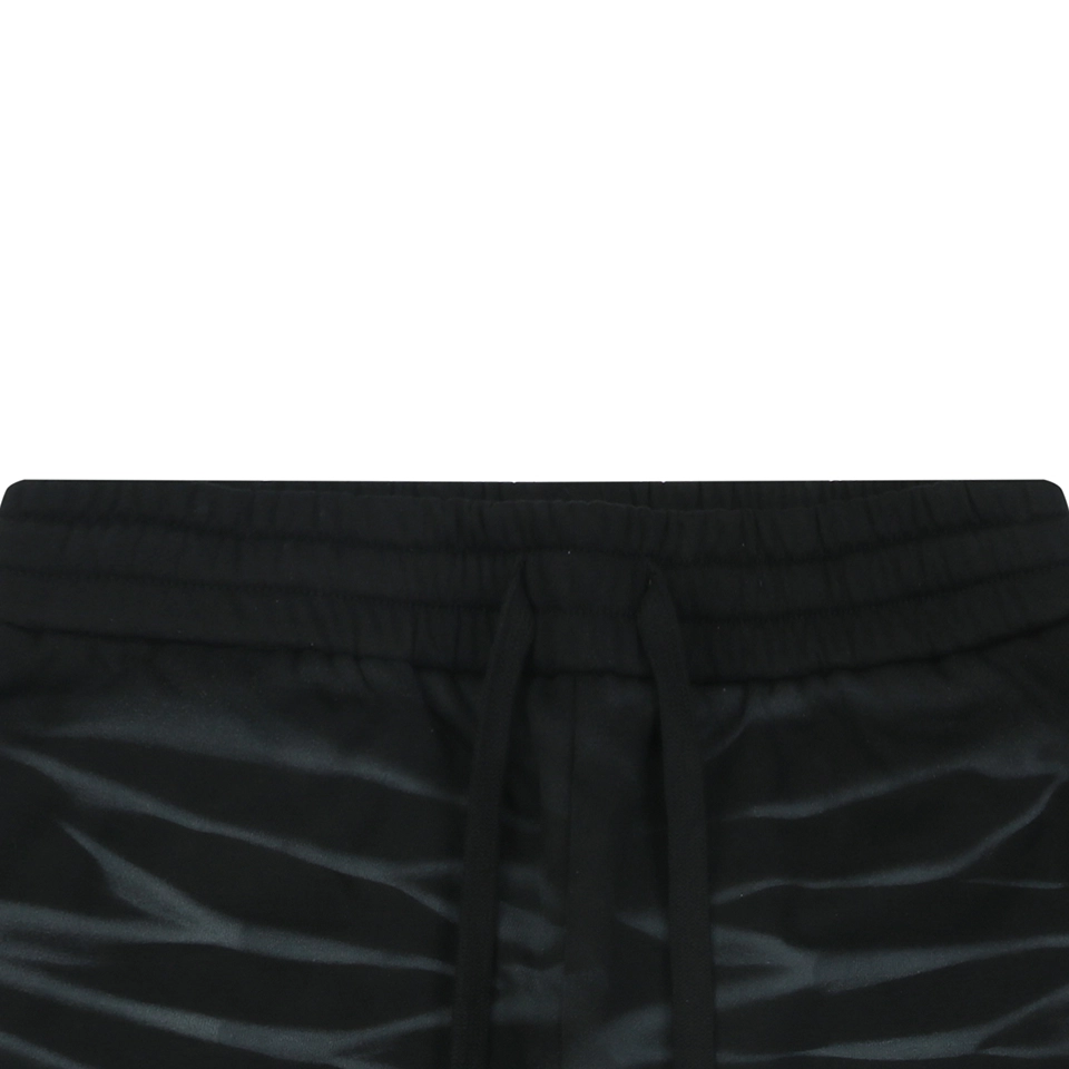 Balenciaga Paris Logo Cat Whisker Denim Shorts
