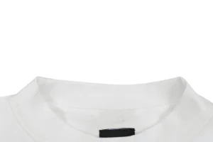 Balenciaga Paris Triple Stripe Reversible T-Shirt - White Back side Collar