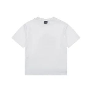 Balenciaga Paris Triple Stripe Reversible T-Shirt - White Back side Back view