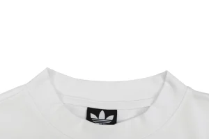 Balenciaga Paris Triple Stripe Reversible T-Shirt - White Front side Collar