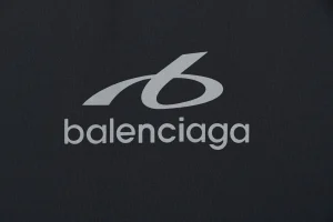Balenciaga Reflective Logo Layered Compression Shirt Front Print