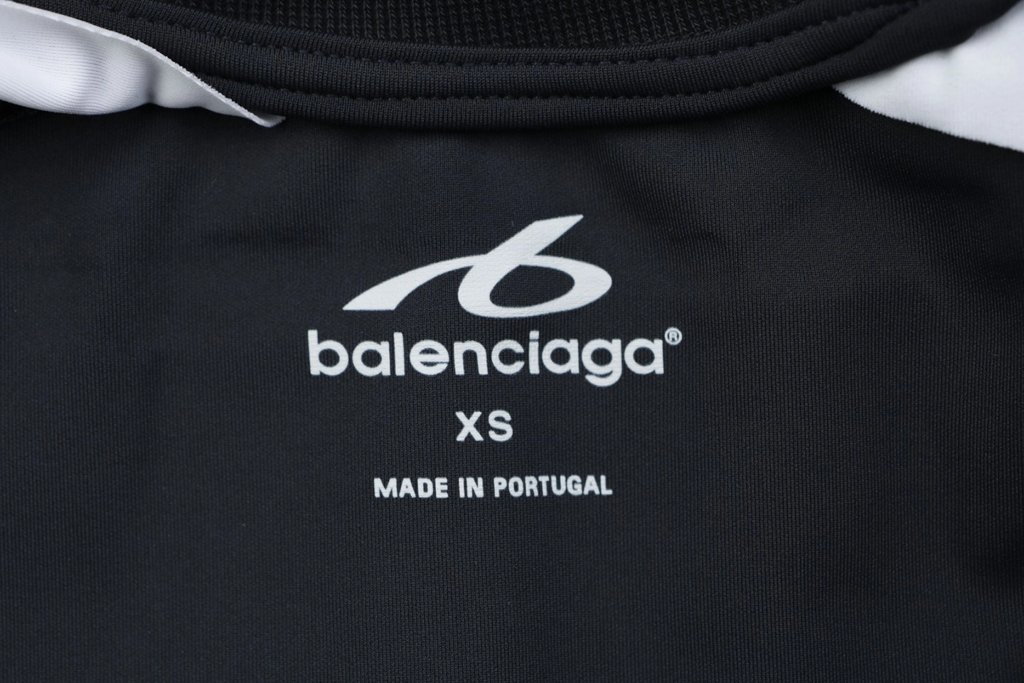 Balenciaga Reflective Logo Layered Compression Shirt Brand label