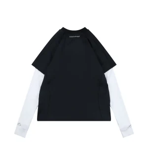 Balenciaga Reflective Logo Layered Compression Shirt Back view